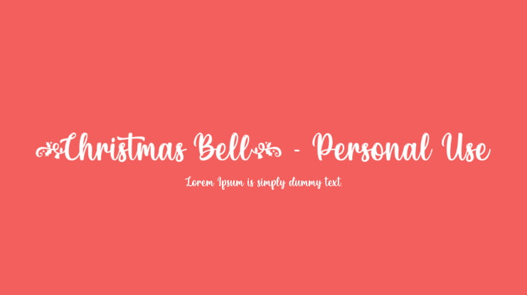 Christmas Bell - Personal Use Font