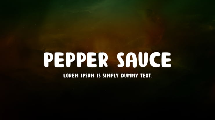 Pepper Sauce Font