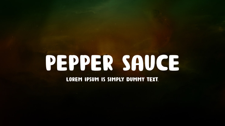 Pepper Sauce Font