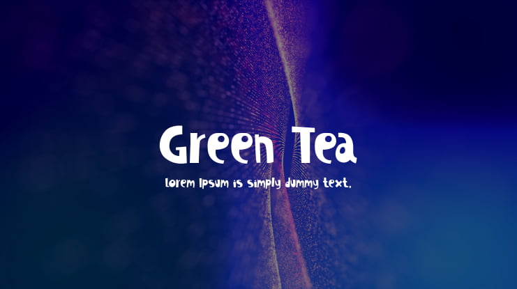Green Tea Font