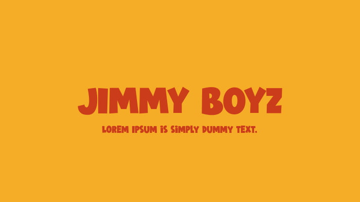 JIMMY BOYZ Font