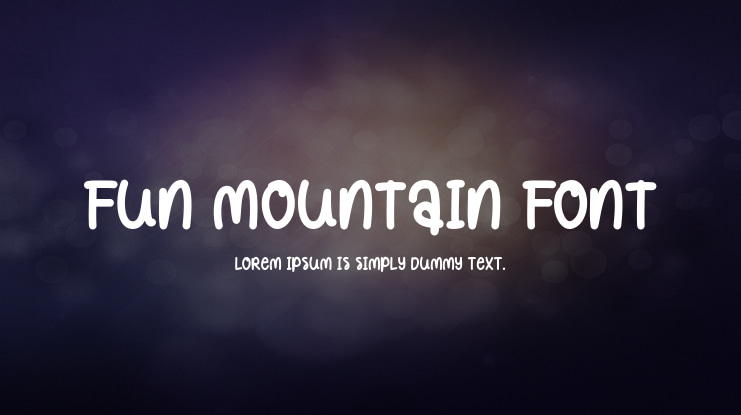 Fun Mountain Font