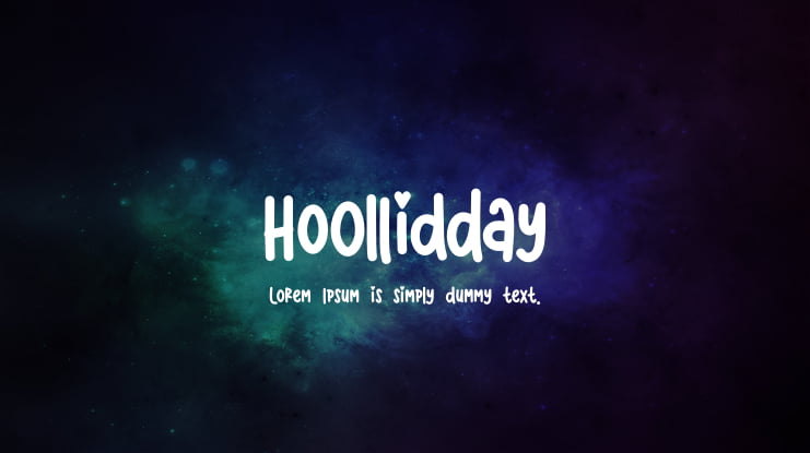 Hoollidday Font