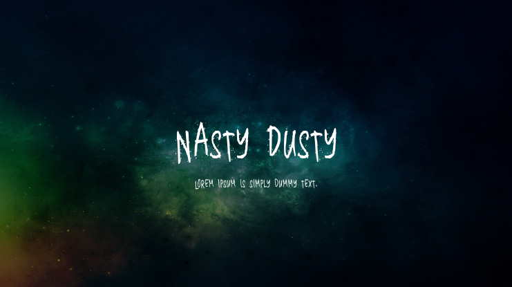 Nasty Dusty Font