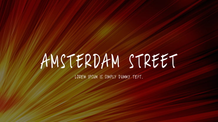 Amsterdam Street Font
