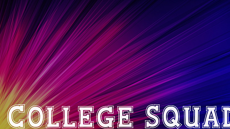 College Squad Font