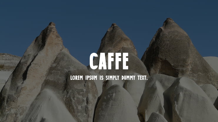 Caffe Font
