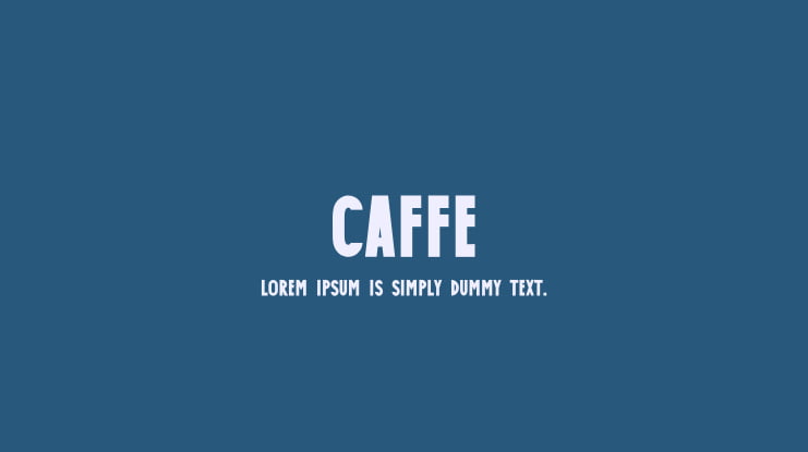 Caffe Font
