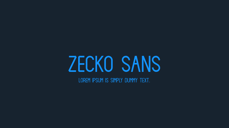 Zecko Sans Font