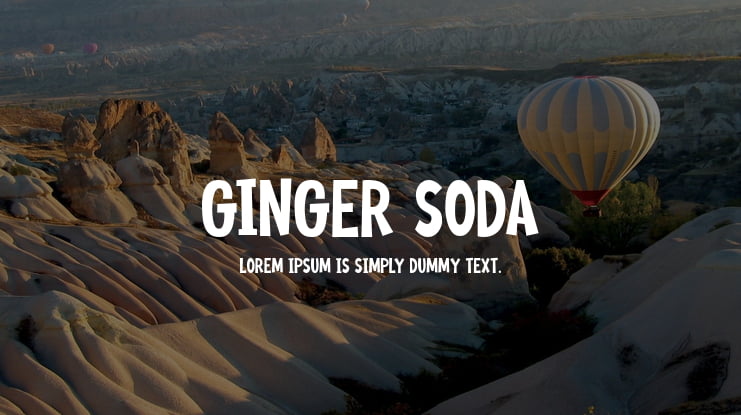 Ginger Soda Font