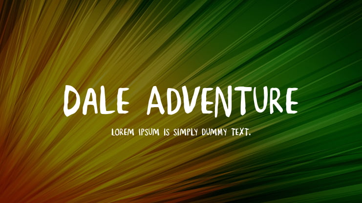 Dale Adventure Font
