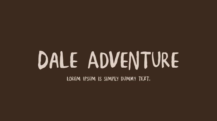 Dale Adventure Font