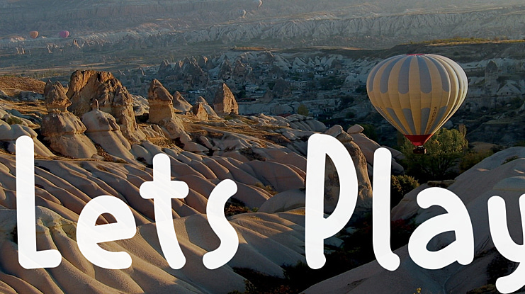 Lets Play Font