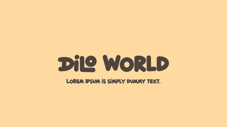 Dilo World Font