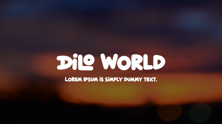 Dilo World Font