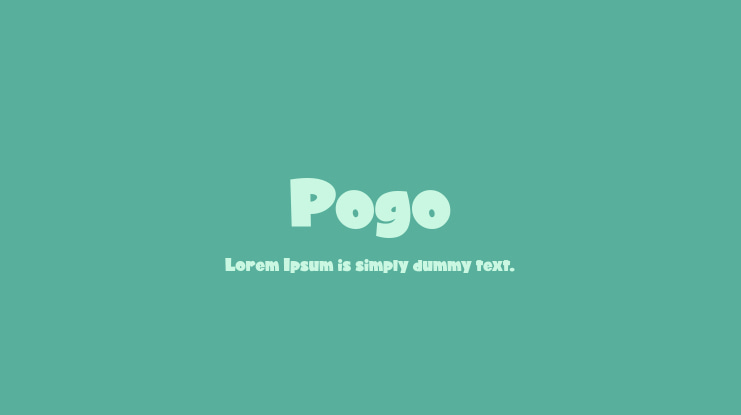 Pogo Font