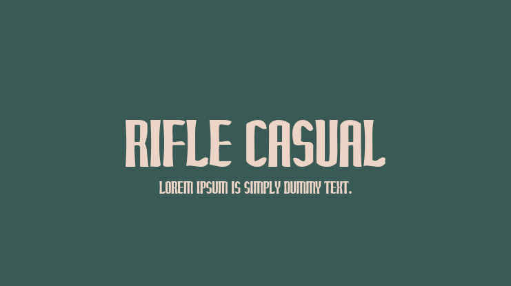 Rifle Casual Font