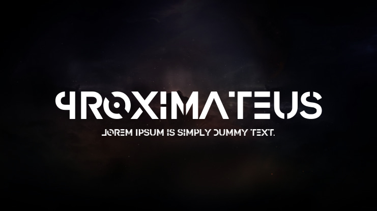 Proximateus Font