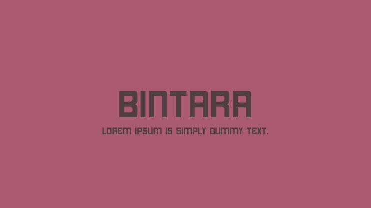 Bintara Font