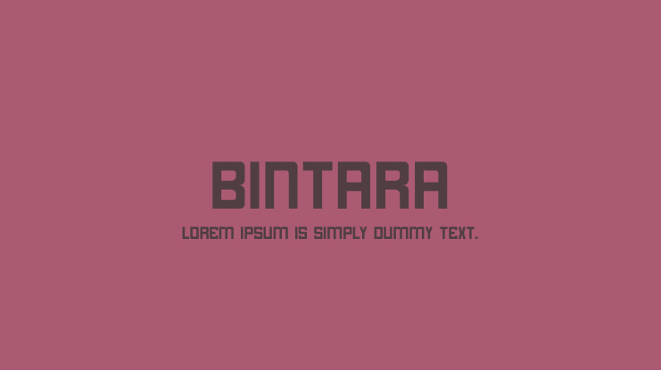 Bintara Font