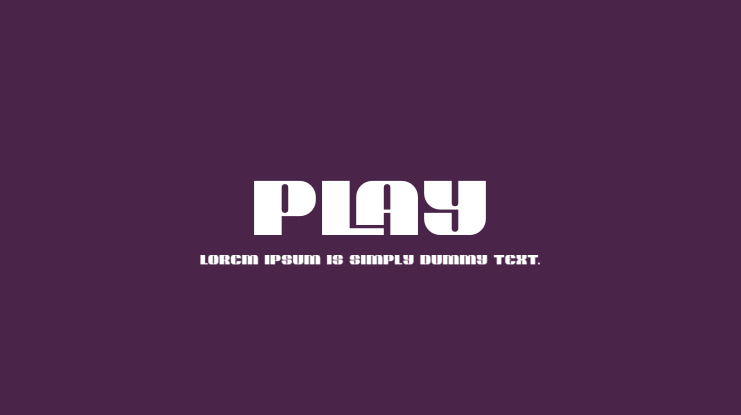 Play Font