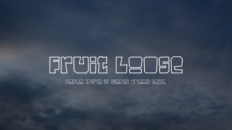 Fruit Loose Font