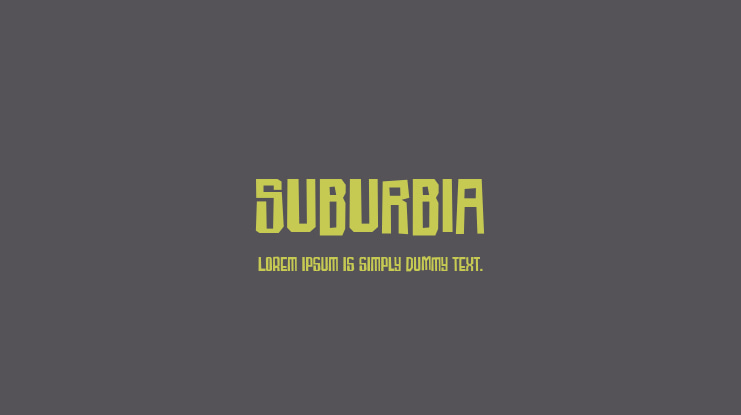 SUBURBIA Font