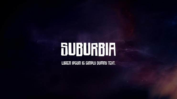 SUBURBIA Font