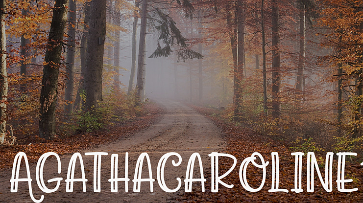 AgathaCaroline1 Font Family