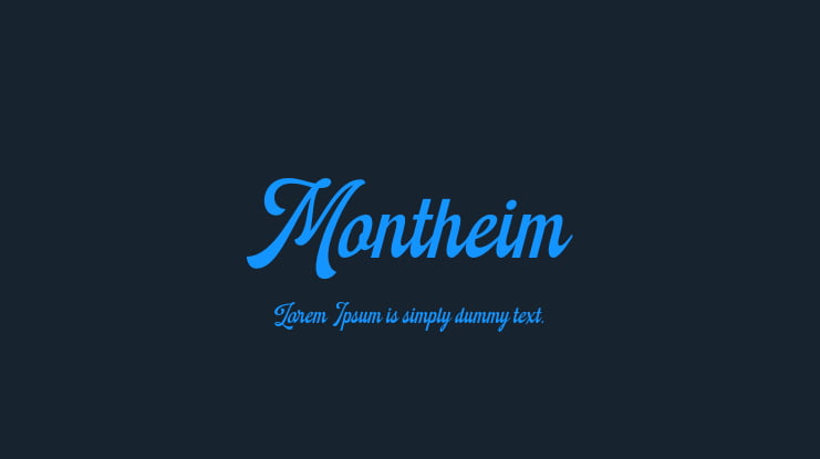 Montheim Font