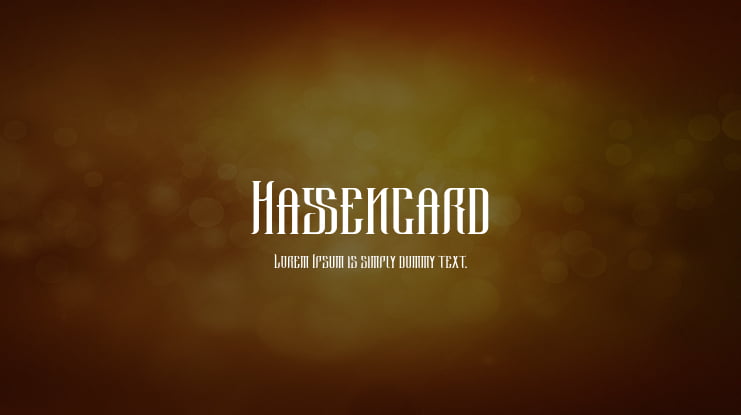Hassengard Font
