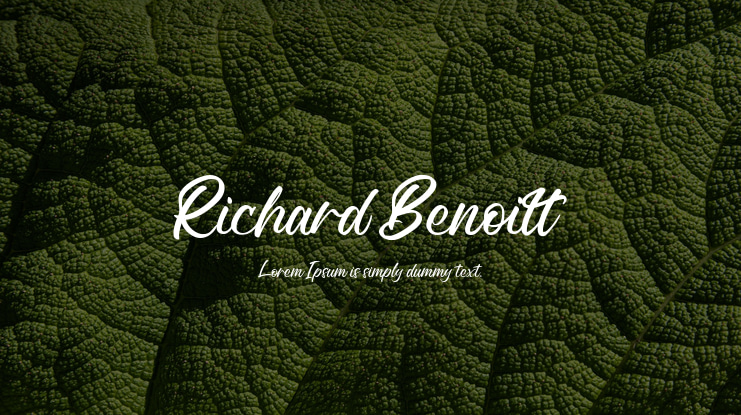 Richard Benoitt Font