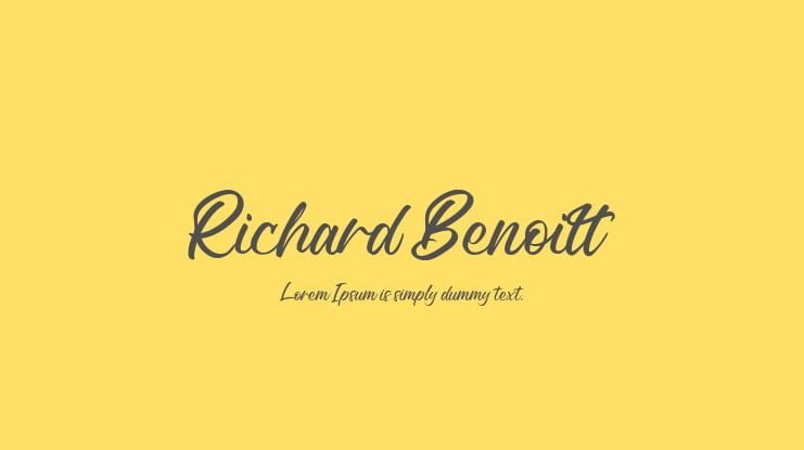 Richard Benoitt Font