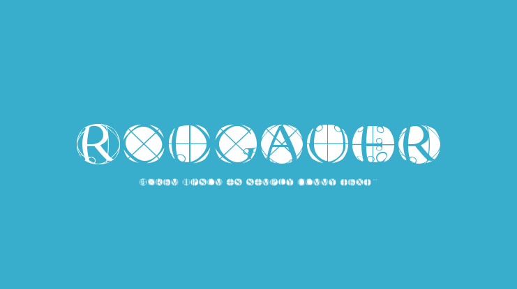 Rodgauer Font Family