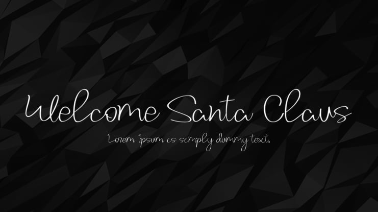 Welcome Santa Claus Font