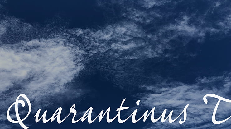 Quarantinus_T Font