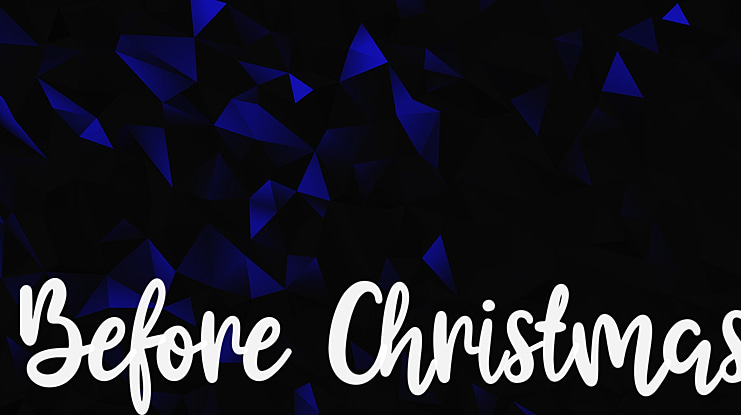 Before Christmas Font