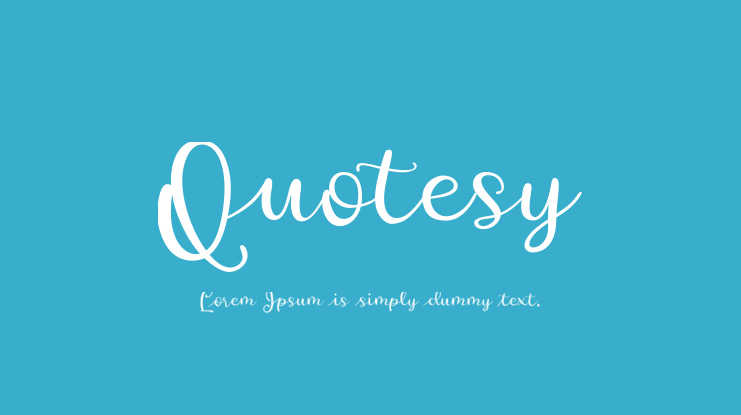 Quotesy Font