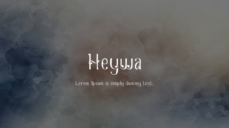 Heywa Font