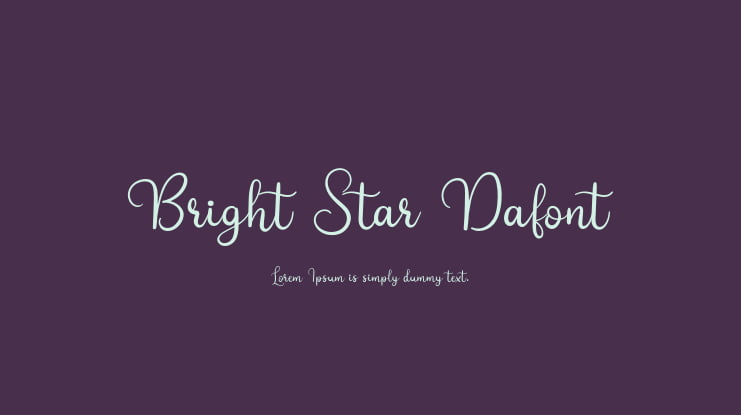 Bright Star Dafont Font
