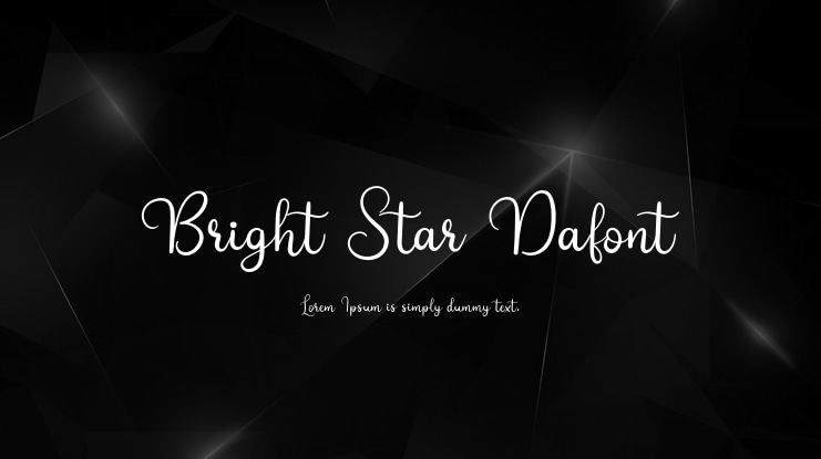Bright Star Dafont Font