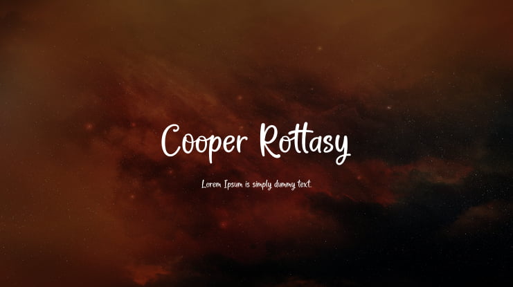 Cooper Rottasy Font