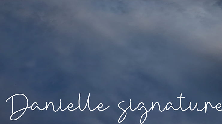 Danielle signature Font