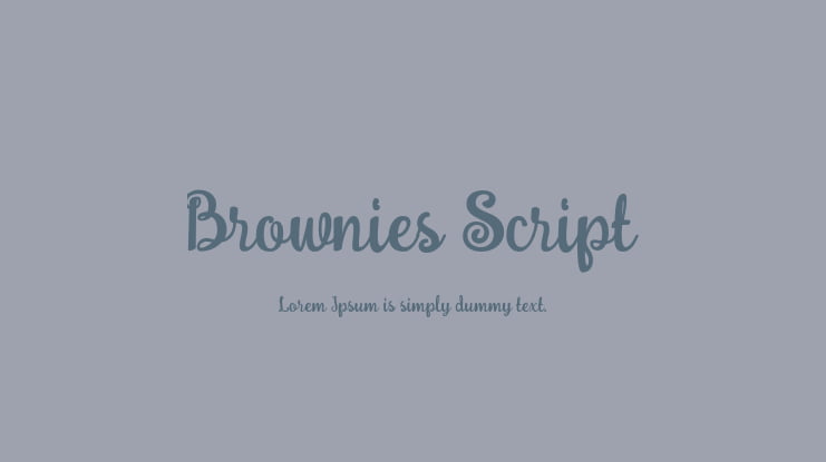 Brownies Script Font