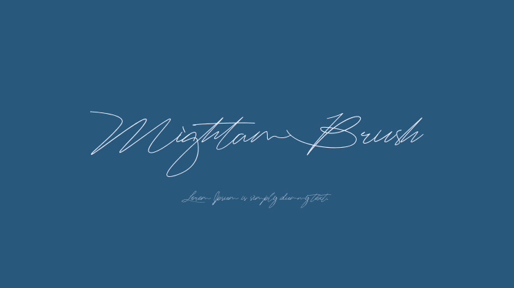 Mightam Brush Font Family