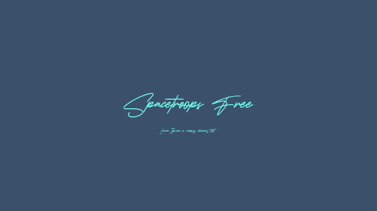 Spacetroops Free Font