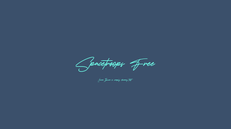 Spacetroops Free Font