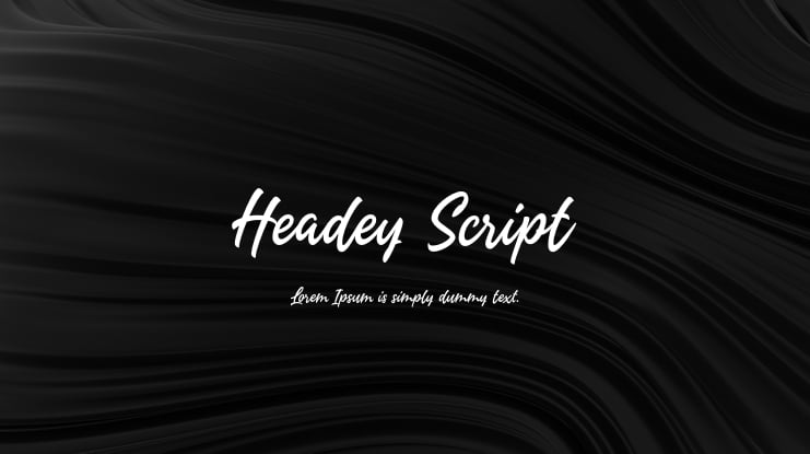 Headey Script Font