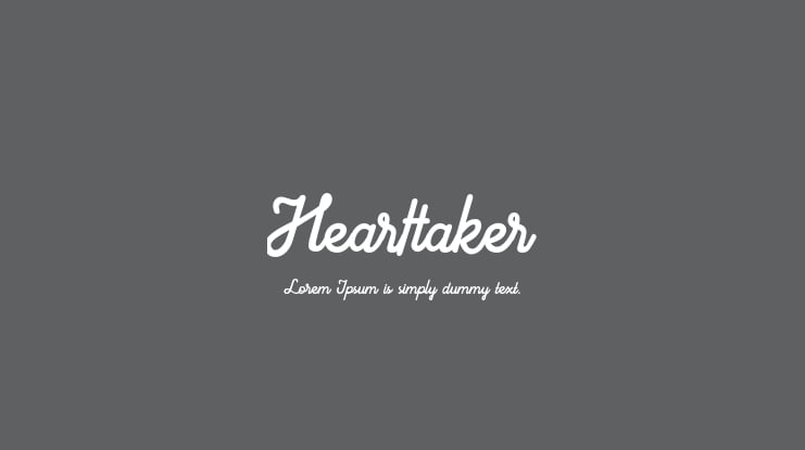 Hearttaker Font