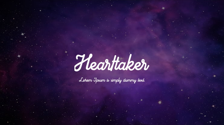 Hearttaker Font